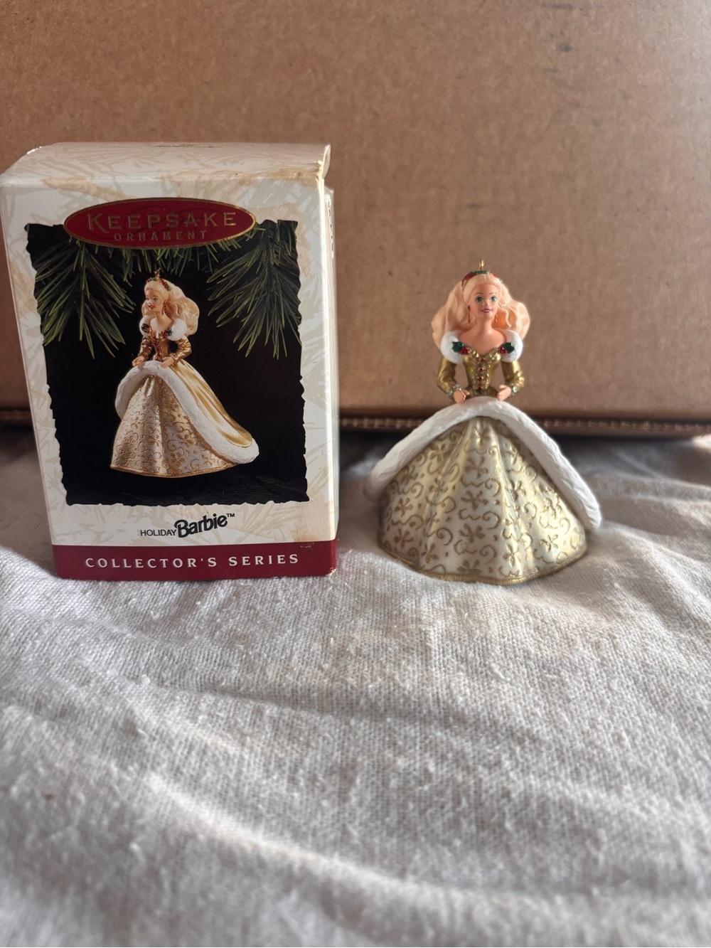 1994 Hallmark Holiday Barbie Keepsake Ornament 2nd in Series Original Box Mattel